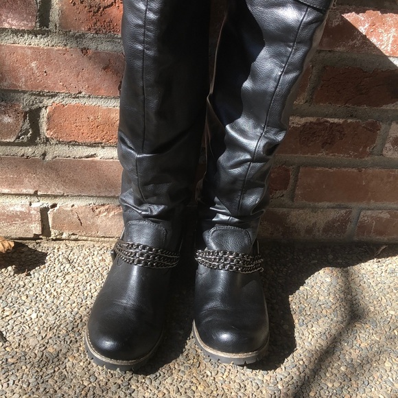 Verona Shoes - Verona Pull Up Knee Boots